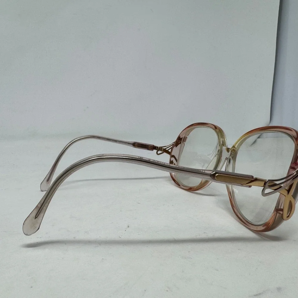 Luxottica Elegance Oversized Butterfly Eyeglass Frames Only Brownrose Italy 125